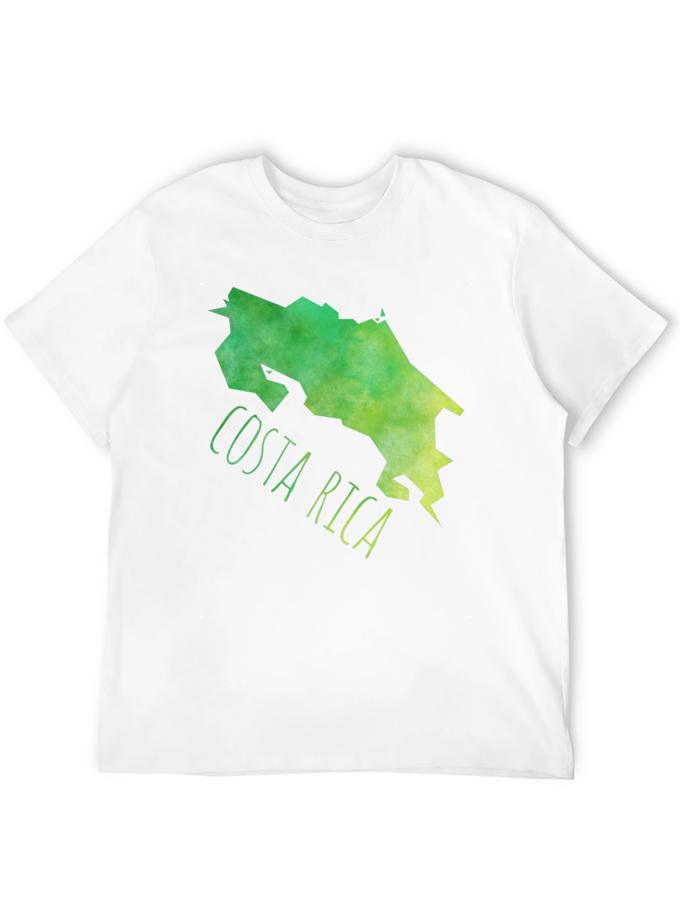 Costa Rica Map Graphic Tee - Black Cotton T-Shirt