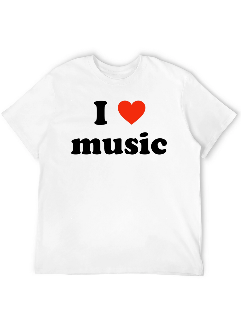 I Love Music Black T-Shirt