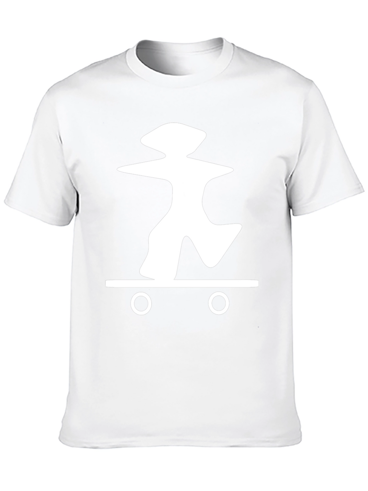 Skateboarding Graphic Tee - Casual Black T-Shirt