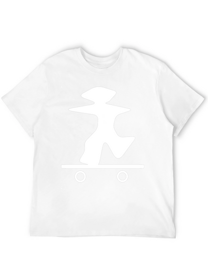 Skateboarding Graphic Tee - Casual Black T-Shirt