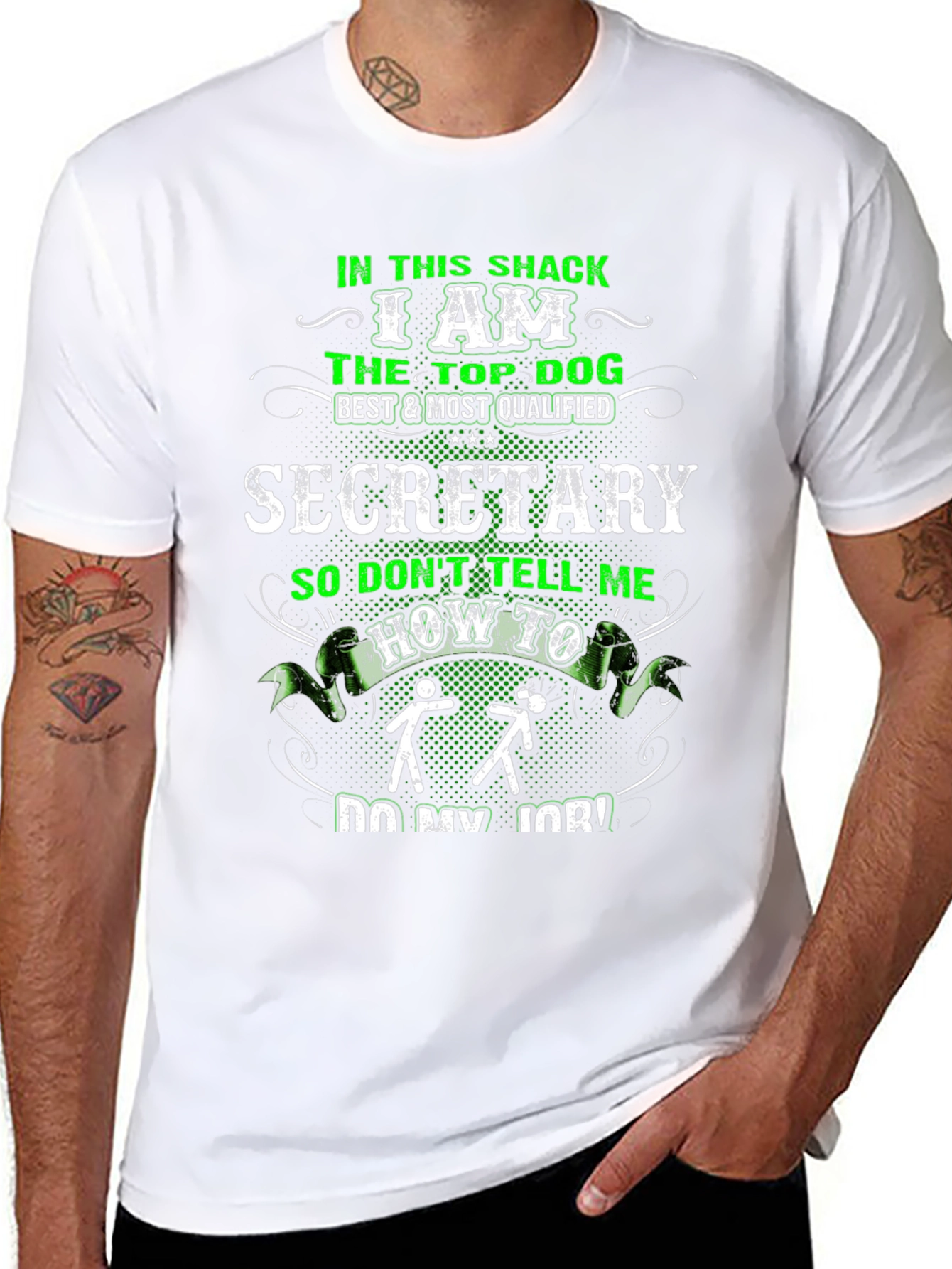 Top Dog Secretary Graphic Tee