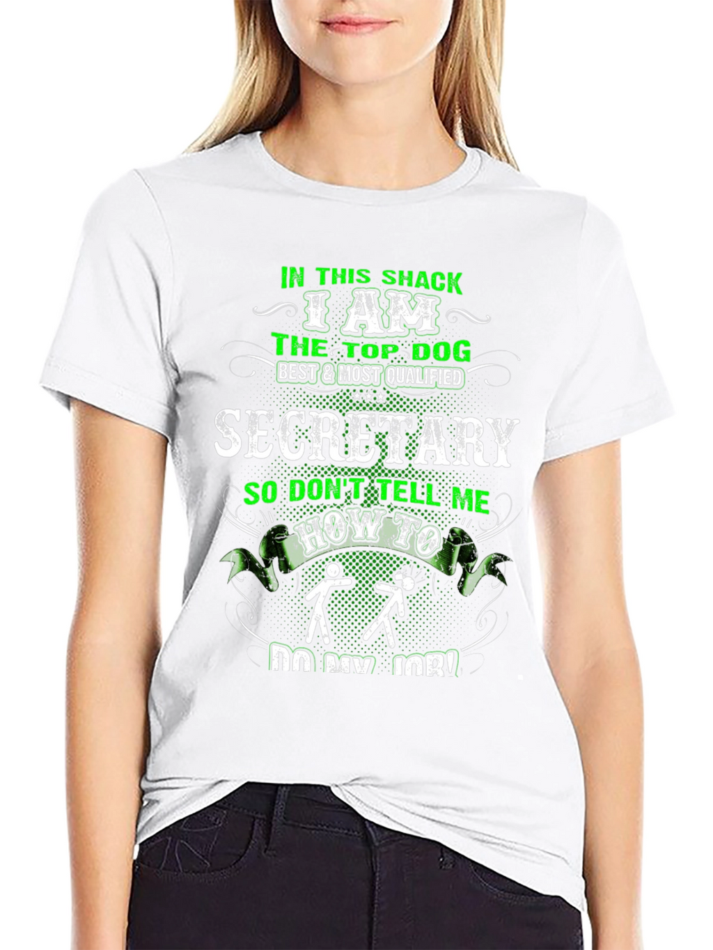 Top Dog Secretary Graphic Tee