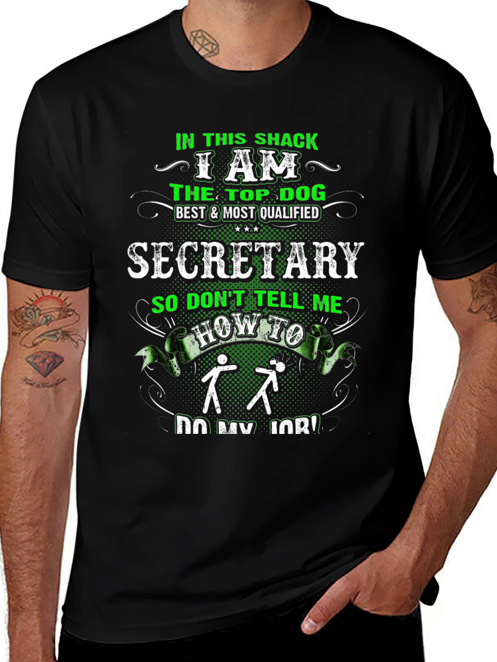 Top Dog Secretary Graphic Tee