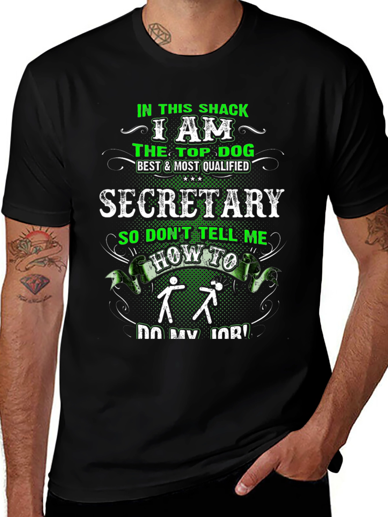 Top Dog Secretary Graphic Tee