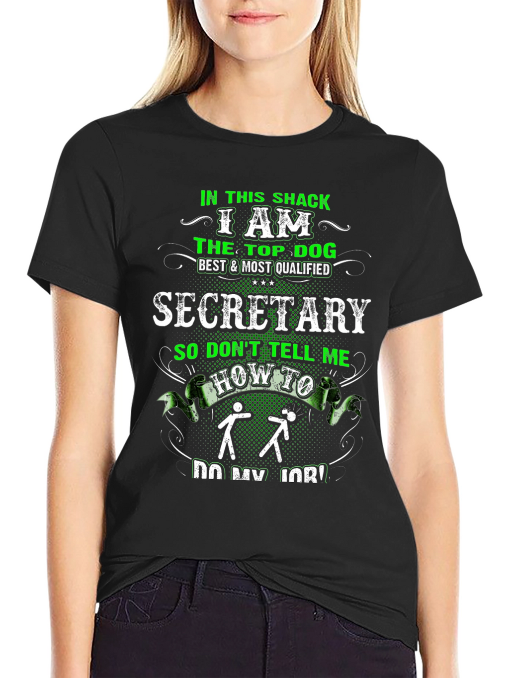 Top Dog Secretary Graphic Tee