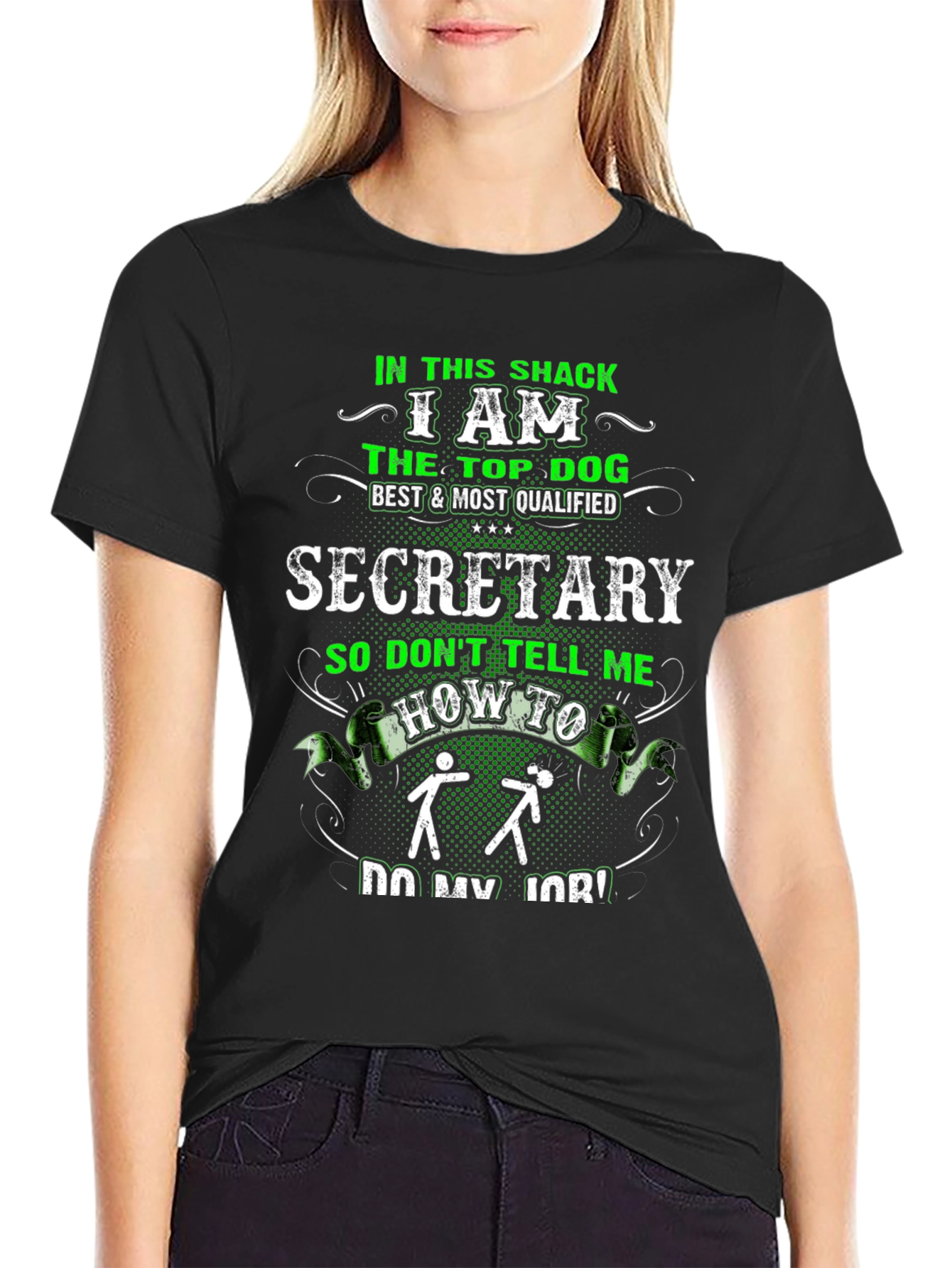 Top Dog Secretary Graphic Tee