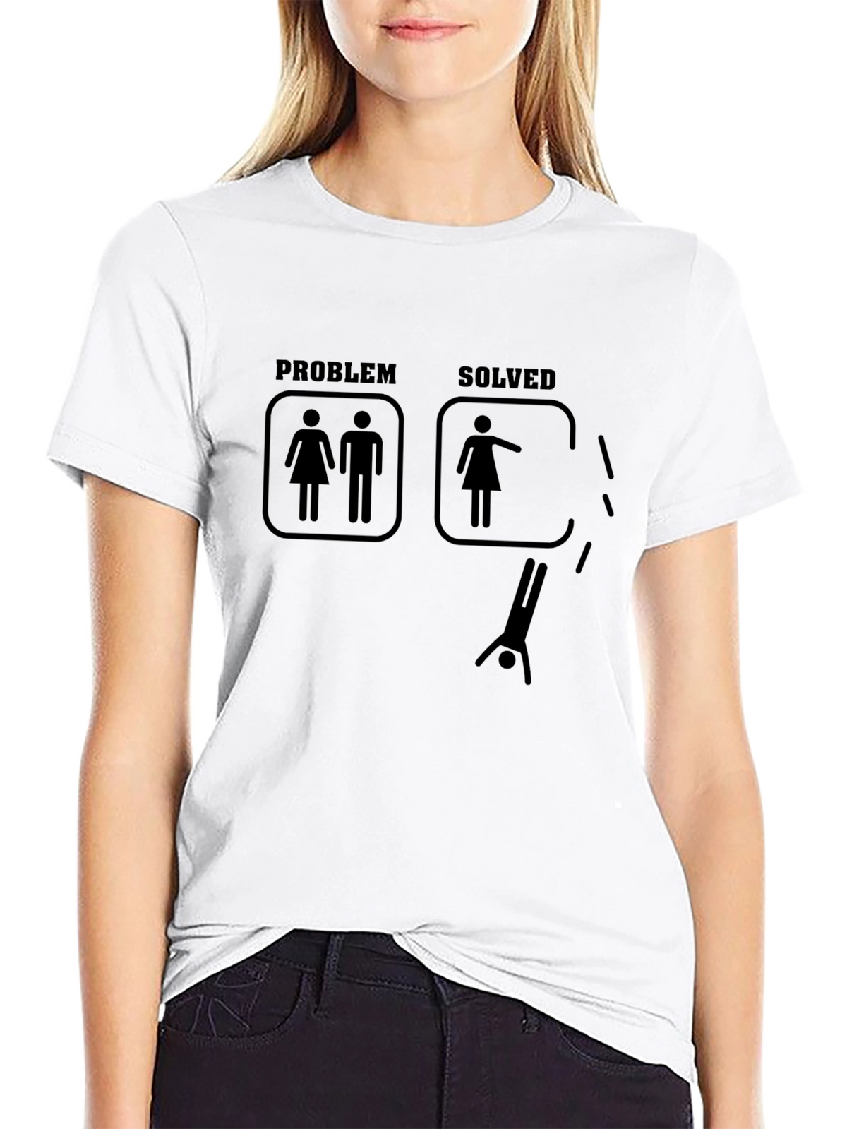 Problem Solved T-Shirt - Funny Single Life Graphic Tee