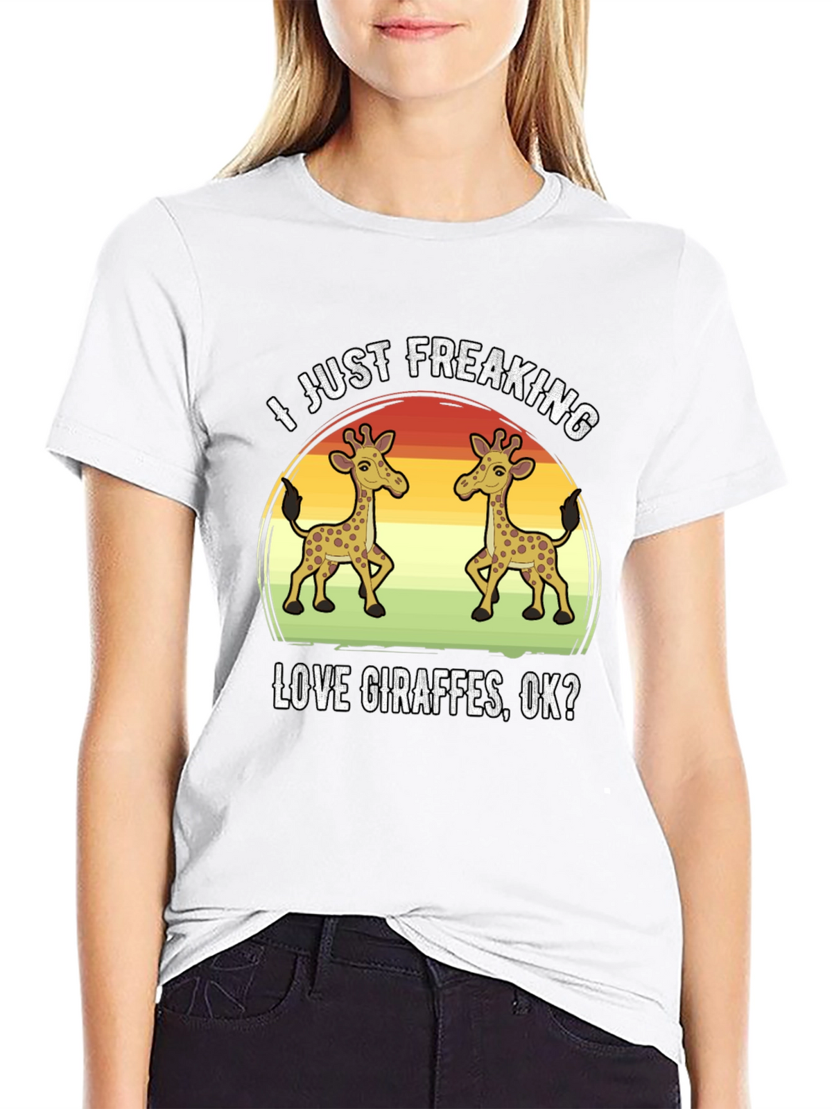 I Just Freaking Love Giraffes T-Shirt