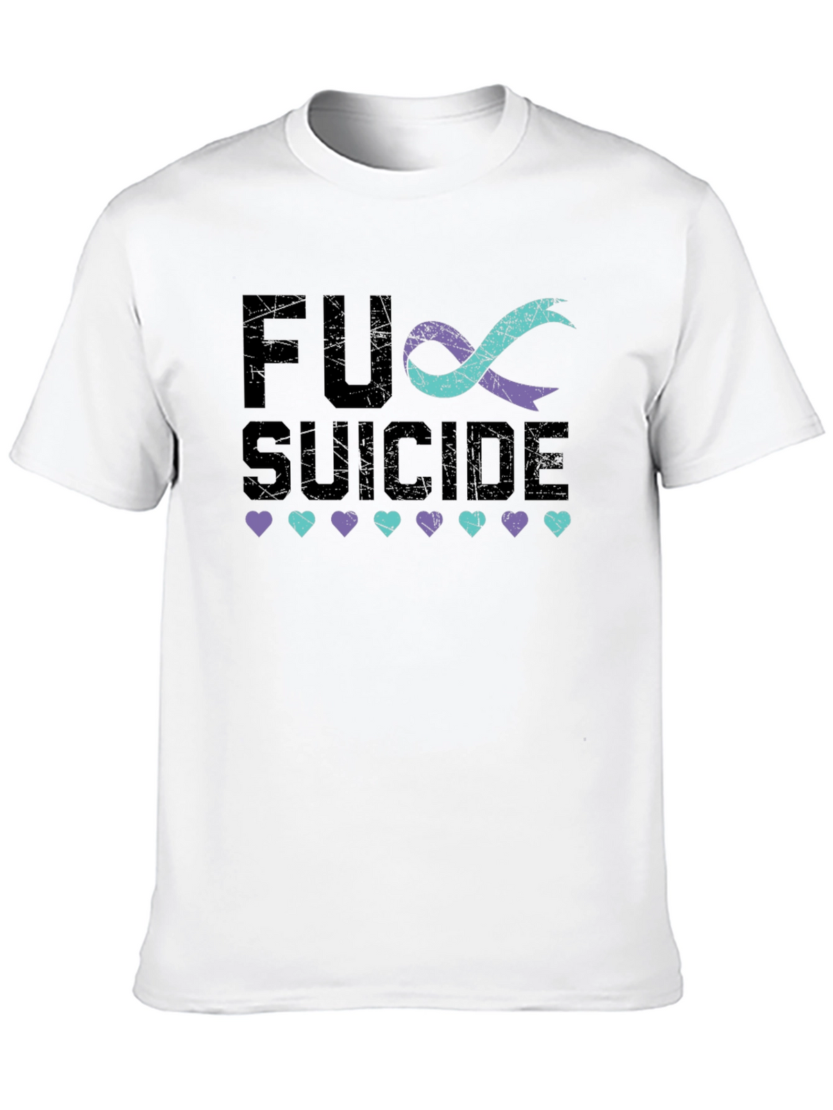 FU Suicide Awareness Ribbon Graphic Tee