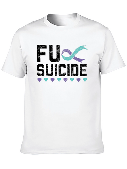 FU Suicide Awareness Ribbon Graphic Tee