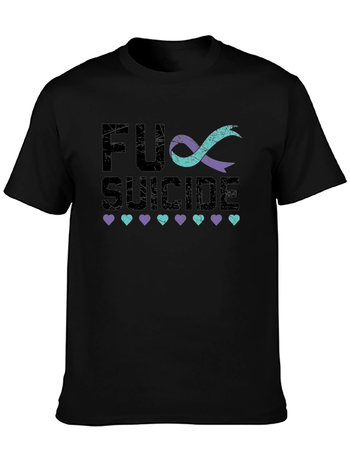 FU Suicide Awareness Ribbon Graphic Tee