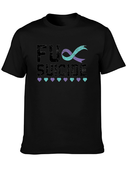 FU Suicide Awareness Ribbon Graphic Tee