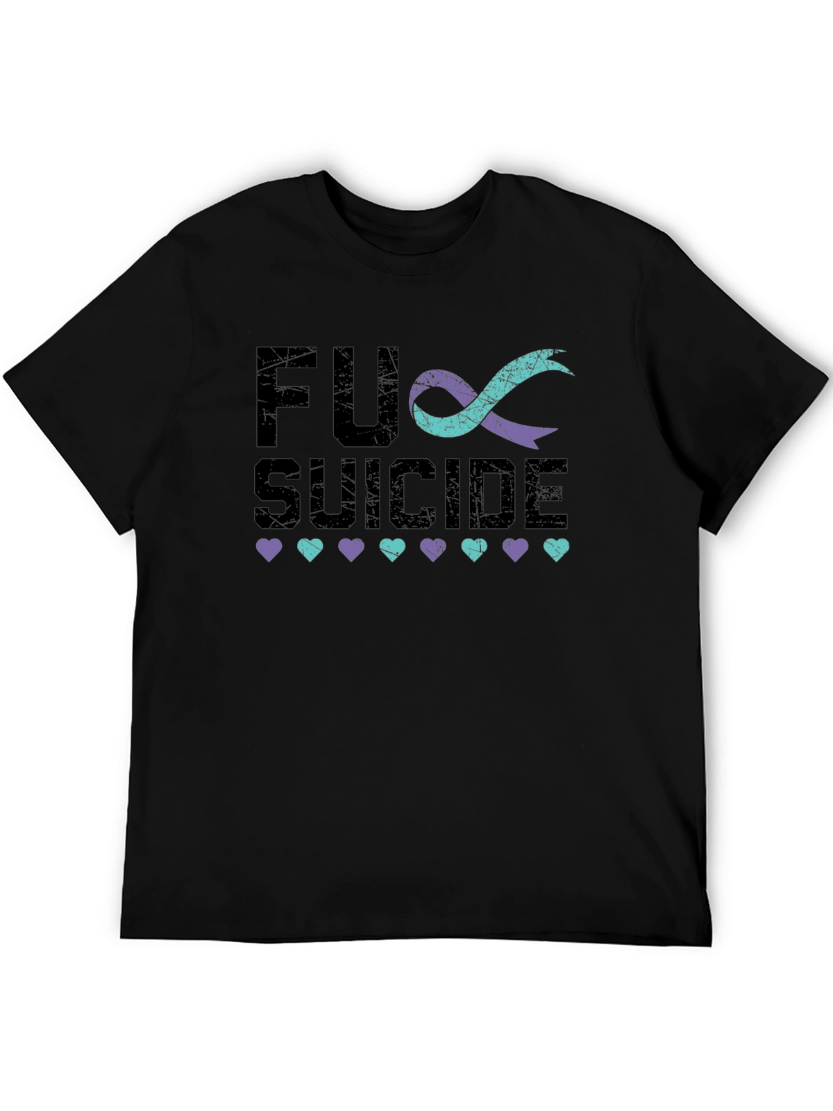 FU Suicide Awareness Ribbon Graphic Tee