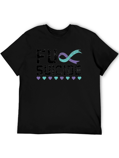 FU Suicide Awareness Ribbon Graphic Tee