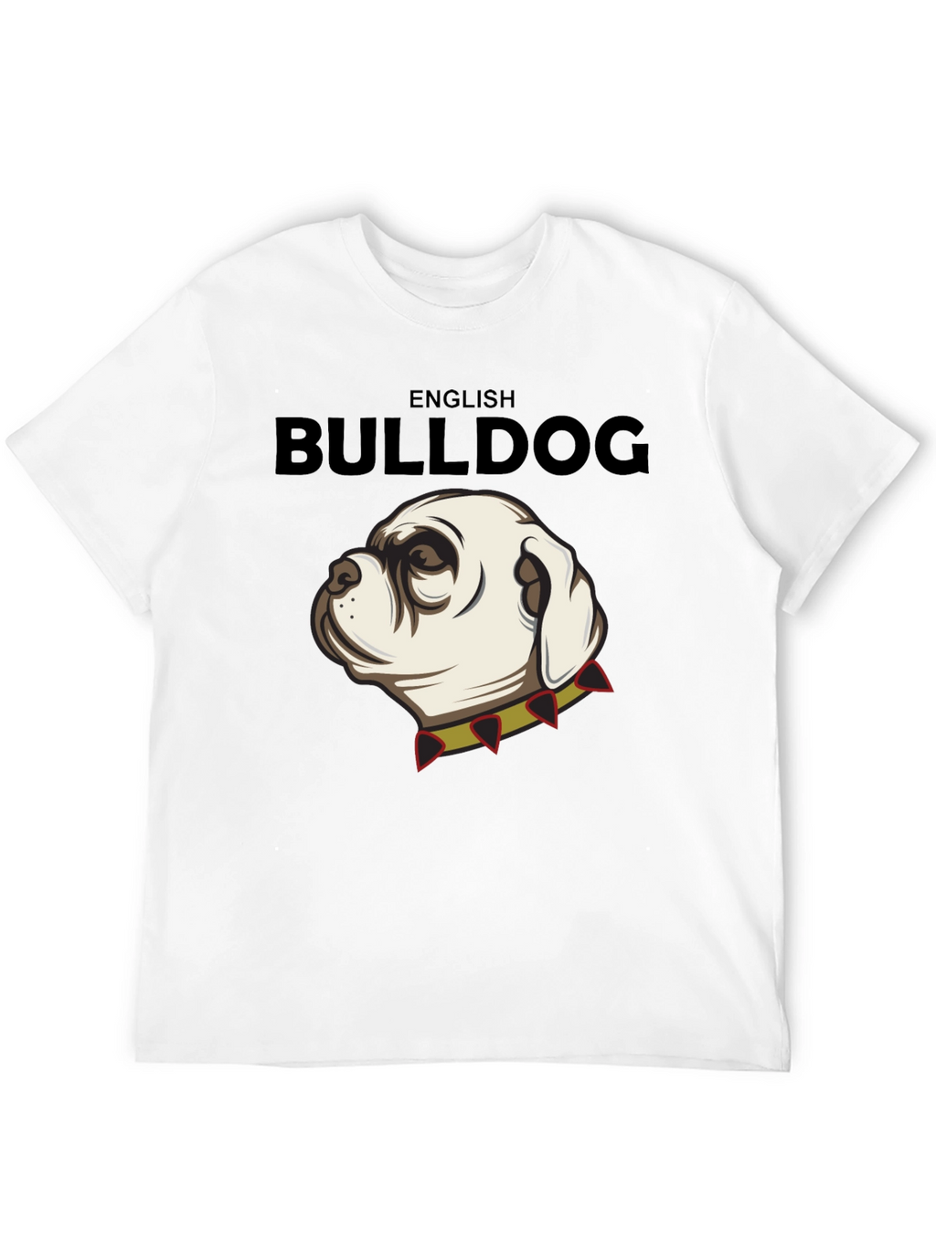 English Bulldog Graphic Tee - Black Cotton Shirt