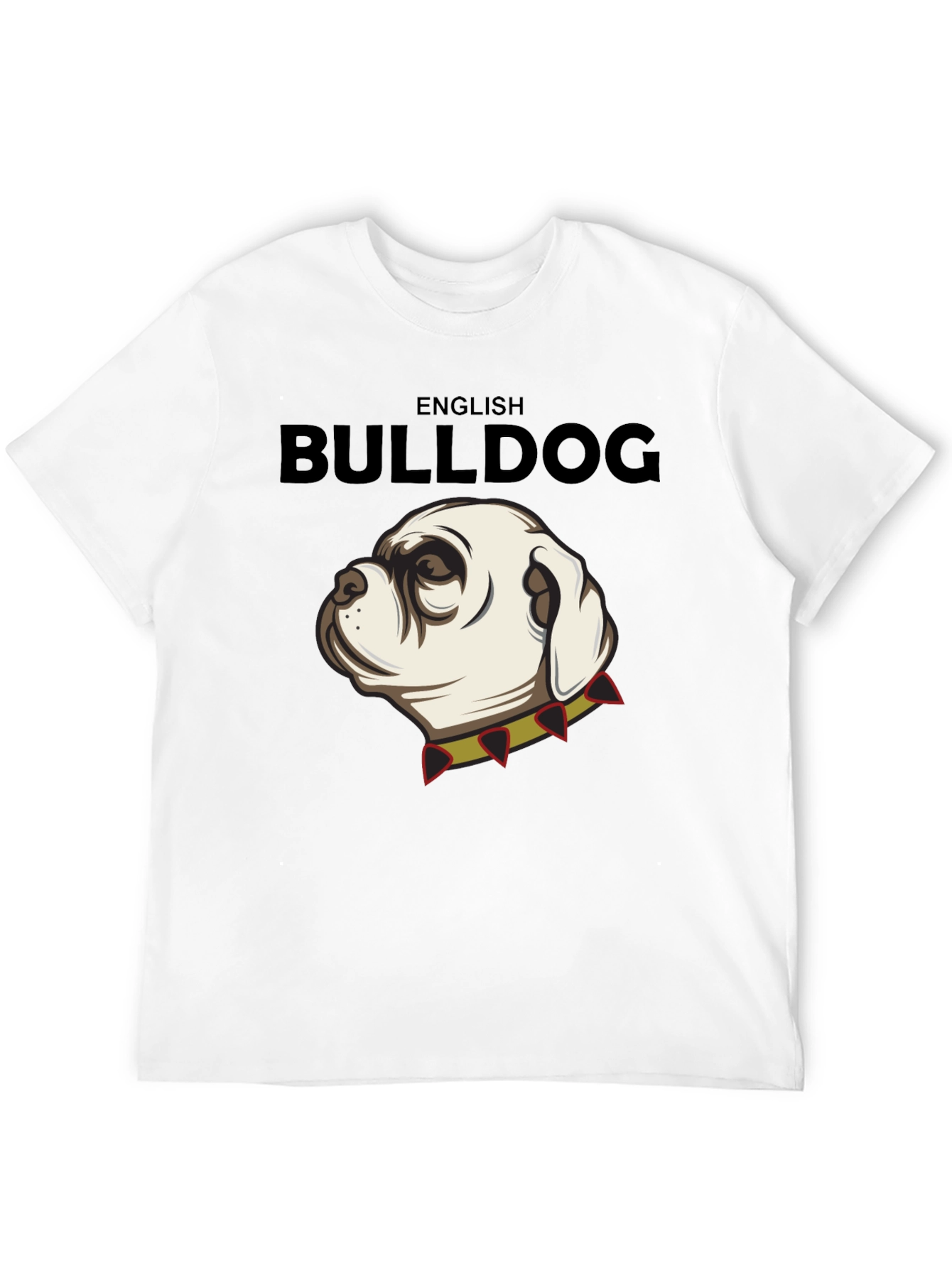 English Bulldog Graphic Tee - Black Cotton Shirt