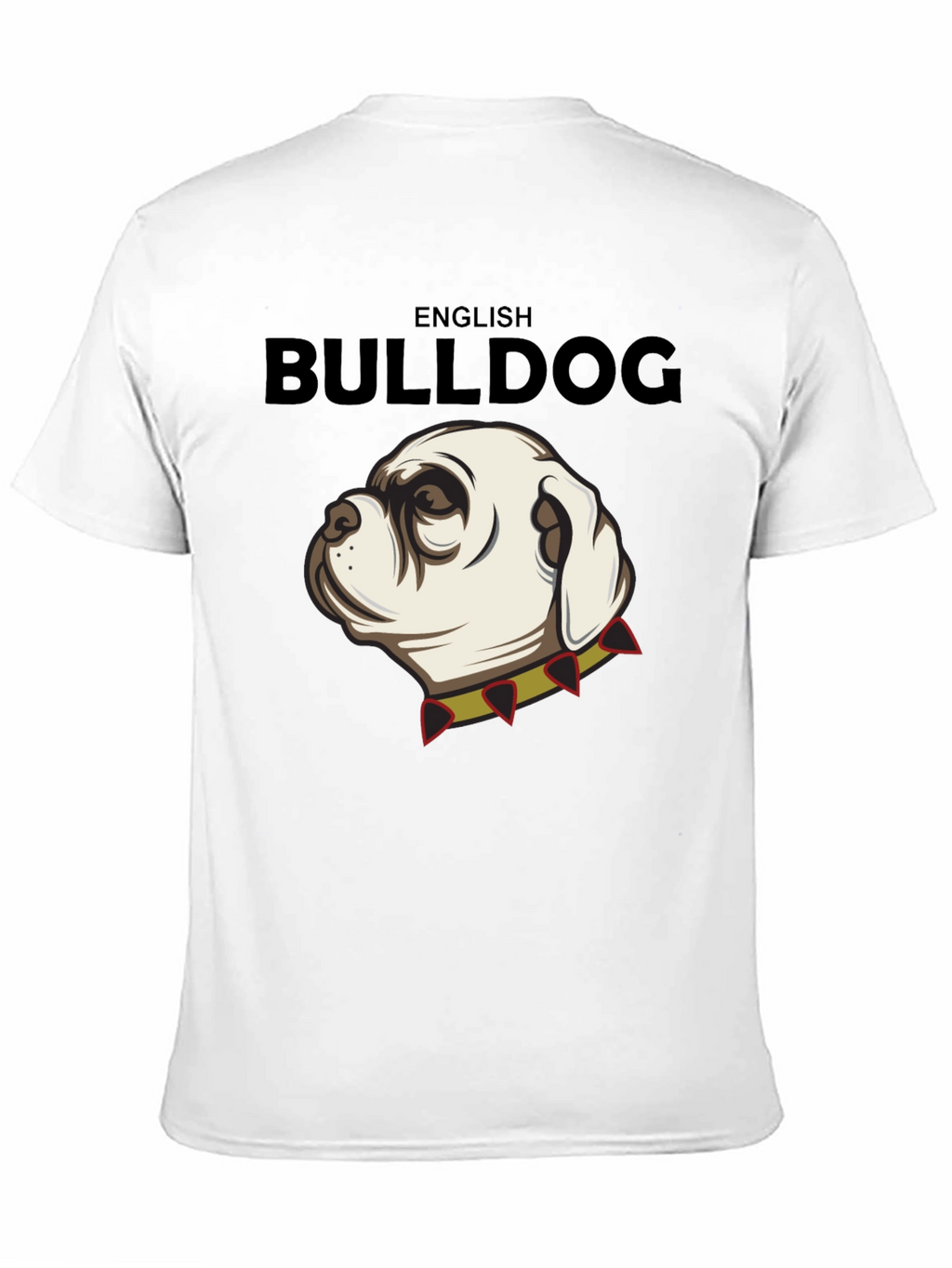 English Bulldog Graphic Tee - Black Cotton Shirt