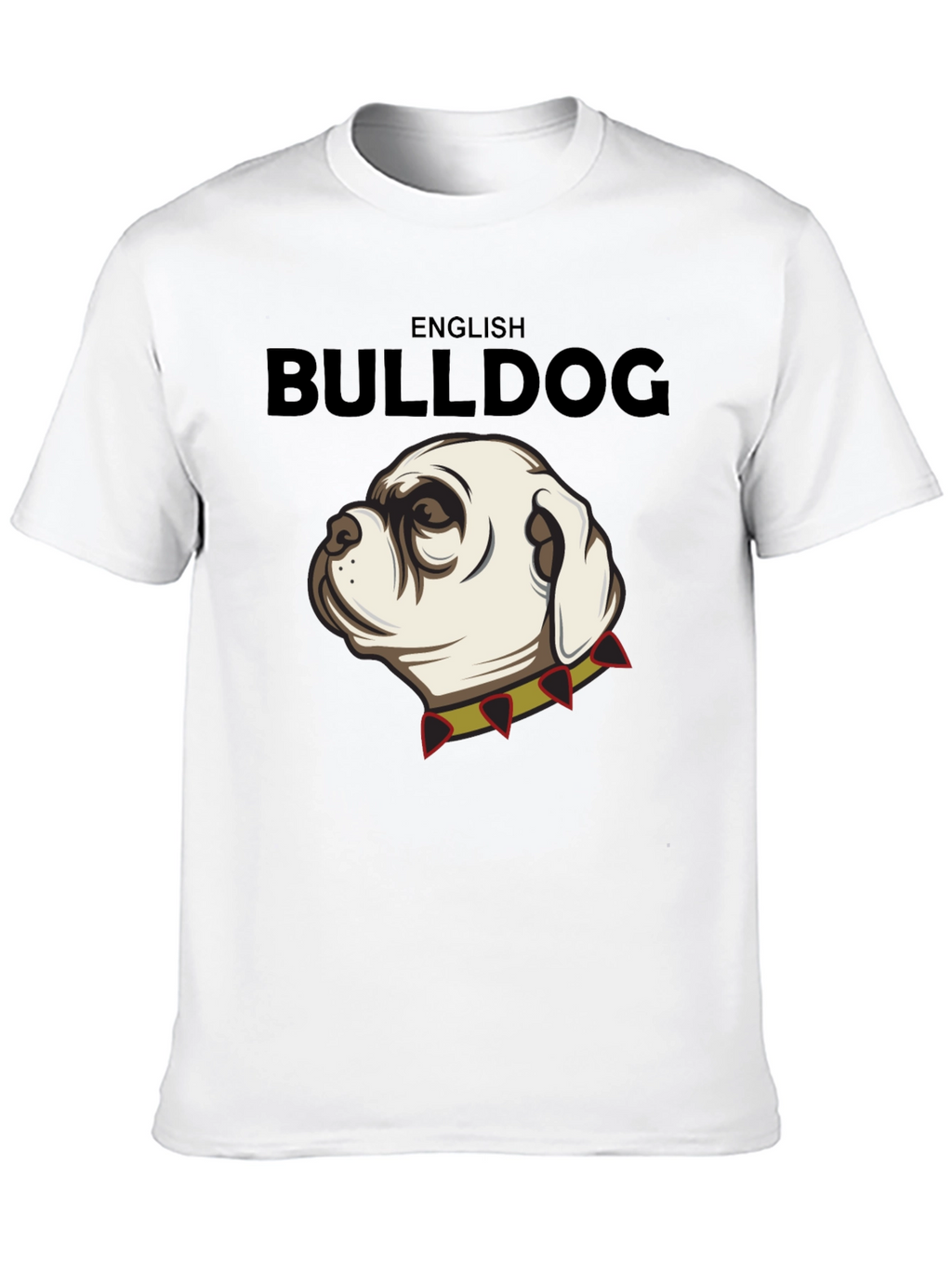 English Bulldog Graphic Tee - Black Cotton Shirt