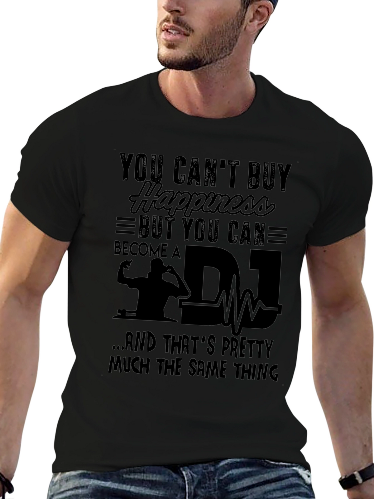 DJ Happiness T-Shirt - Music Lover Tee
