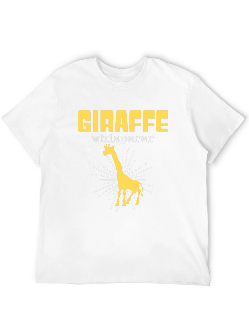 Giraffe Whisperer Graphic T-Shirt - Black