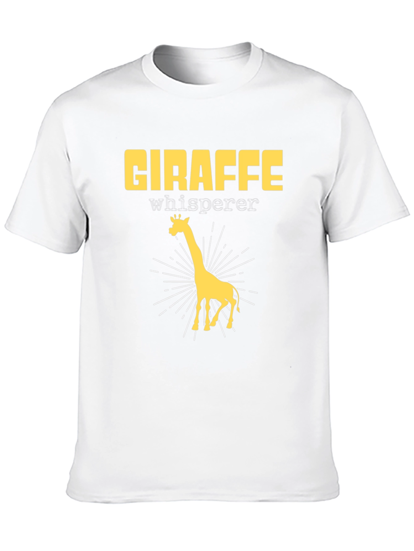 Giraffe Whisperer Graphic T-Shirt - Black