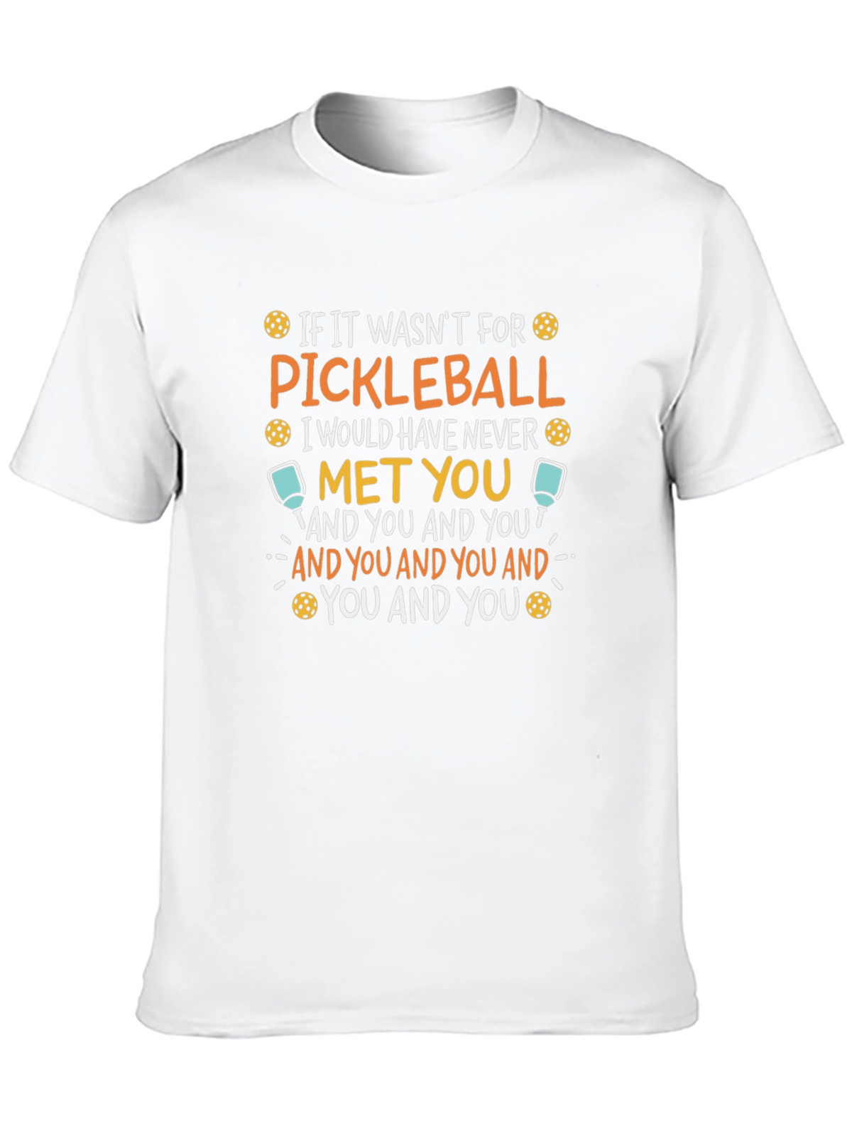 Pickleball Lover T-Shirt Funny Saying Black Tee