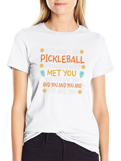 Pickleball Lover T-Shirt Funny Saying Black Tee