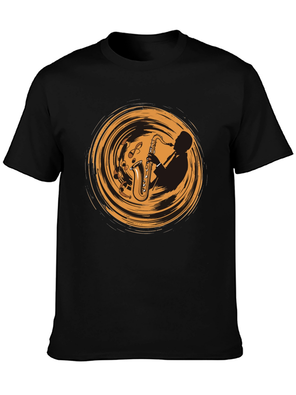 Saxophone Player Graphic Tee - Cool Music T-Shirt