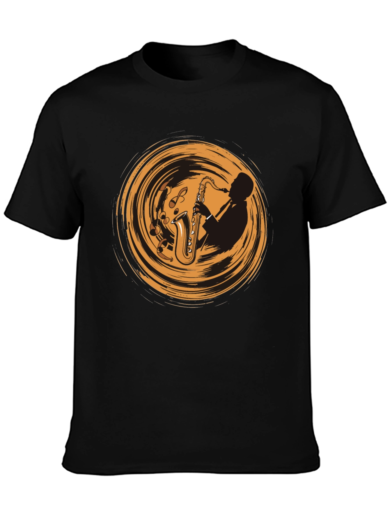 Saxophone Player Graphic Tee - Cool Music T-Shirt