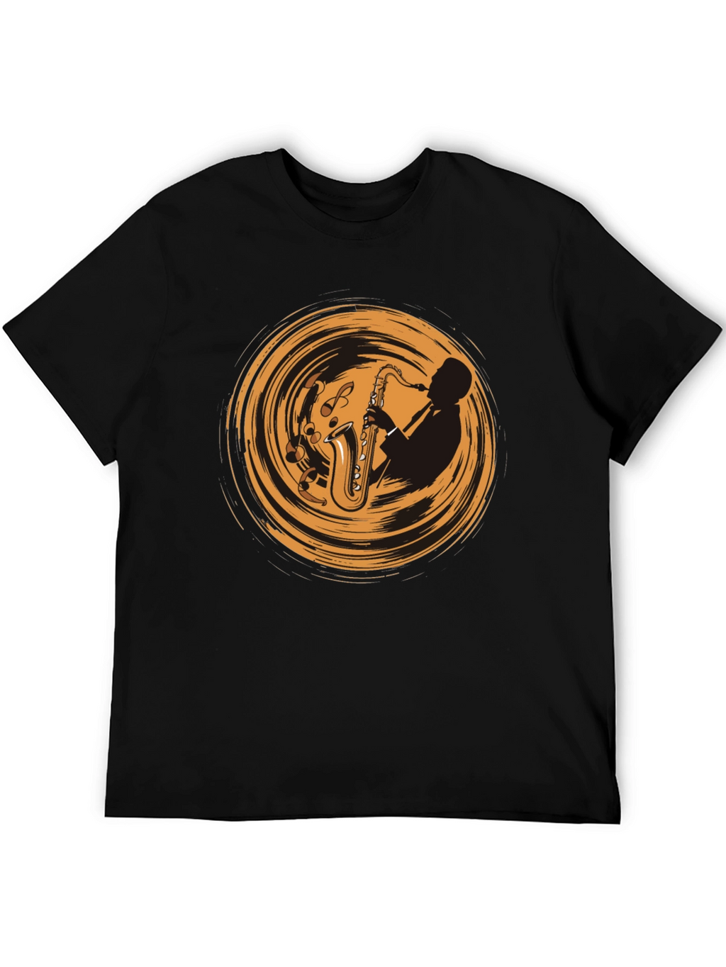 Saxophone Player Graphic Tee - Cool Music T-Shirt