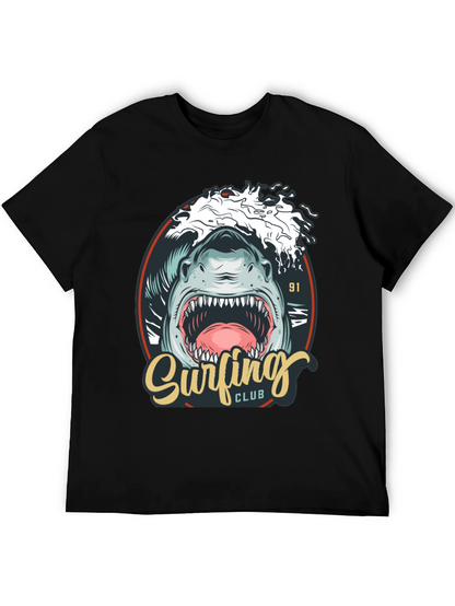 Surfing Club Shark Graphic T-Shirt