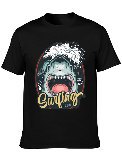 Surfing Club Shark Graphic T-Shirt