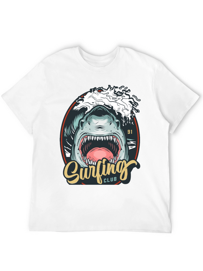 Surfing Club Shark Graphic T-Shirt