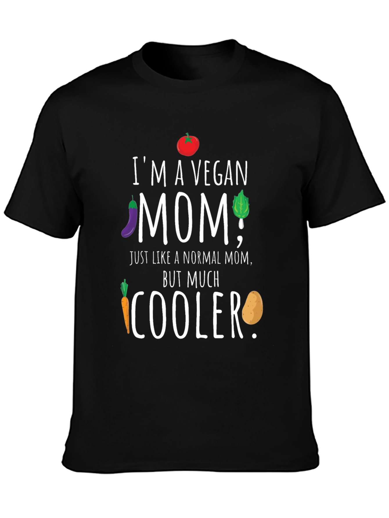 Vegan Mom T-Shirt - Cool Veggie Graphic Tee