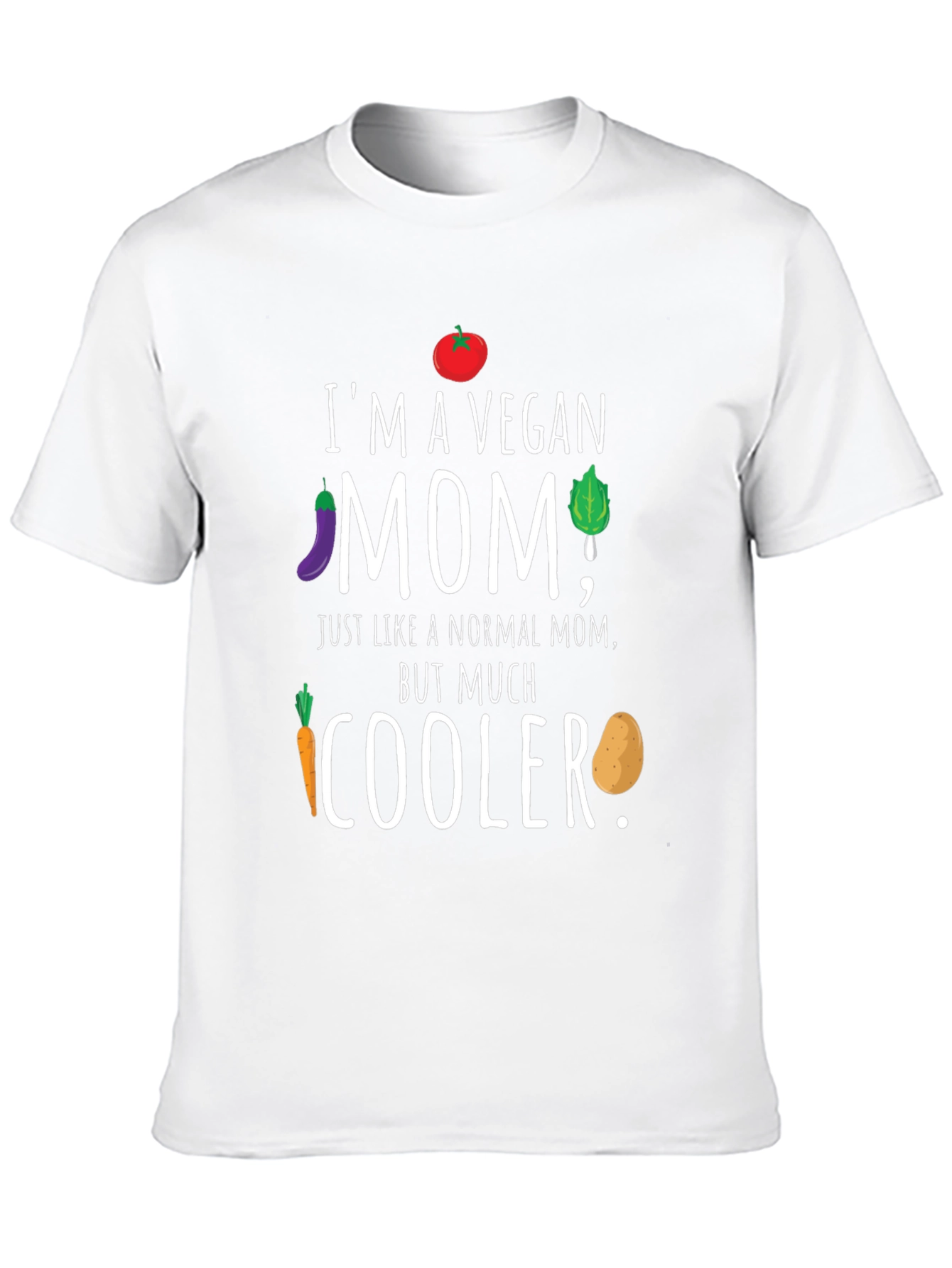 Vegan Mom T-Shirt - Cool Veggie Graphic Tee
