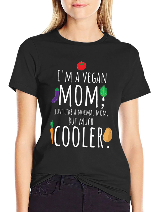 Vegan Mom T-Shirt - Cool Veggie Graphic Tee