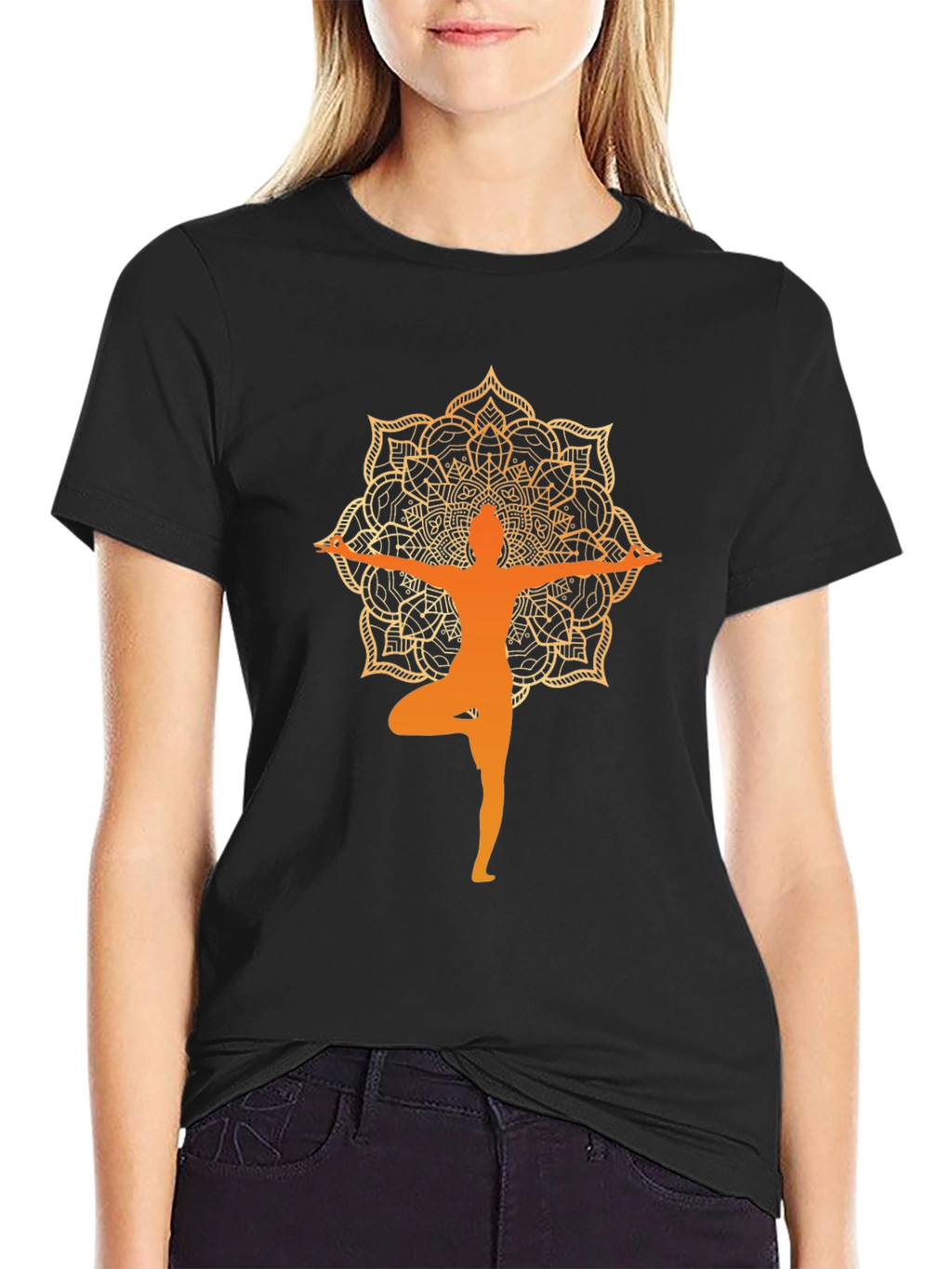 Yoga Mandala T-Shirt - Zen Design