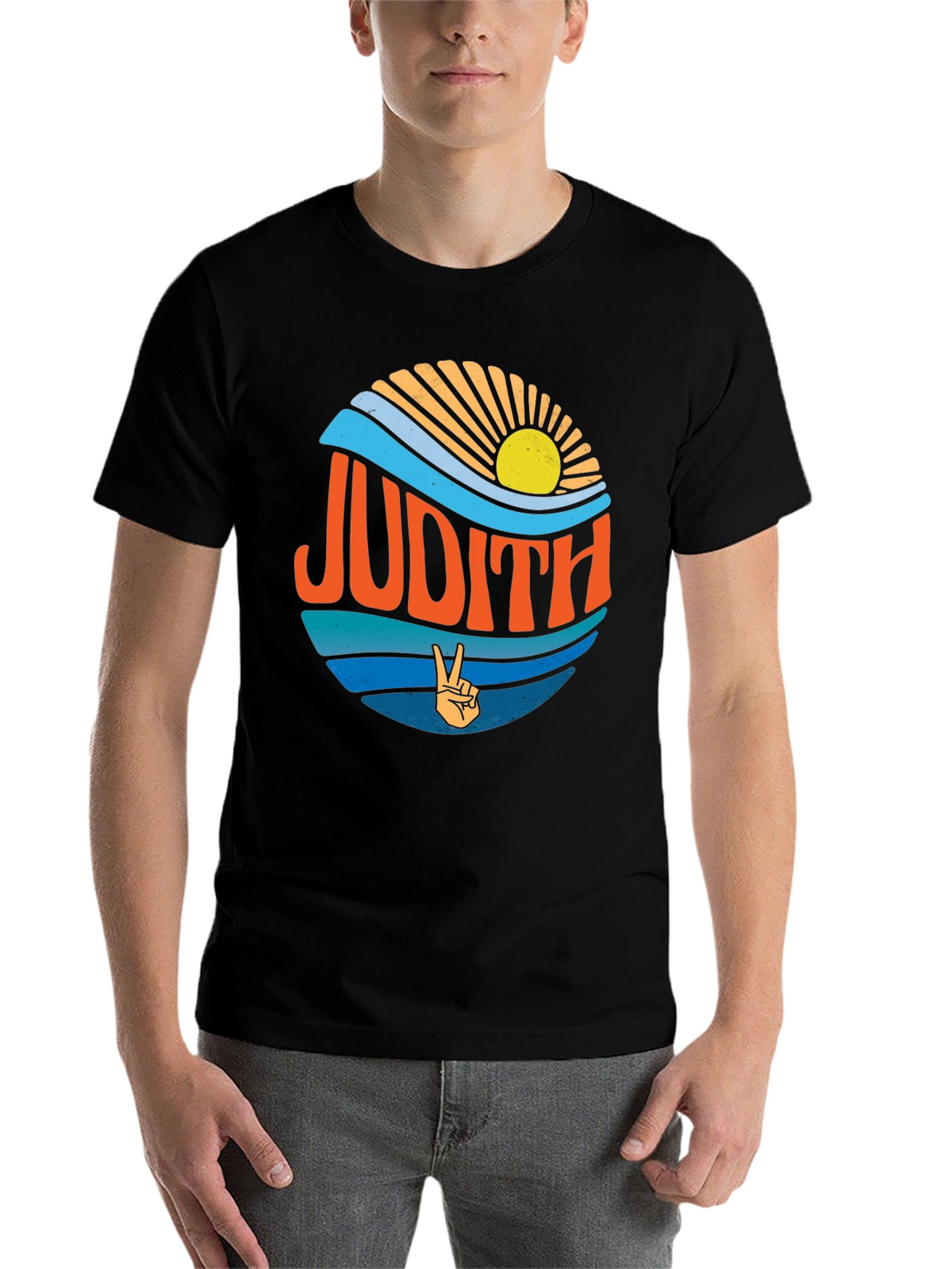 Judith Retro Peace Sign T-Shirt