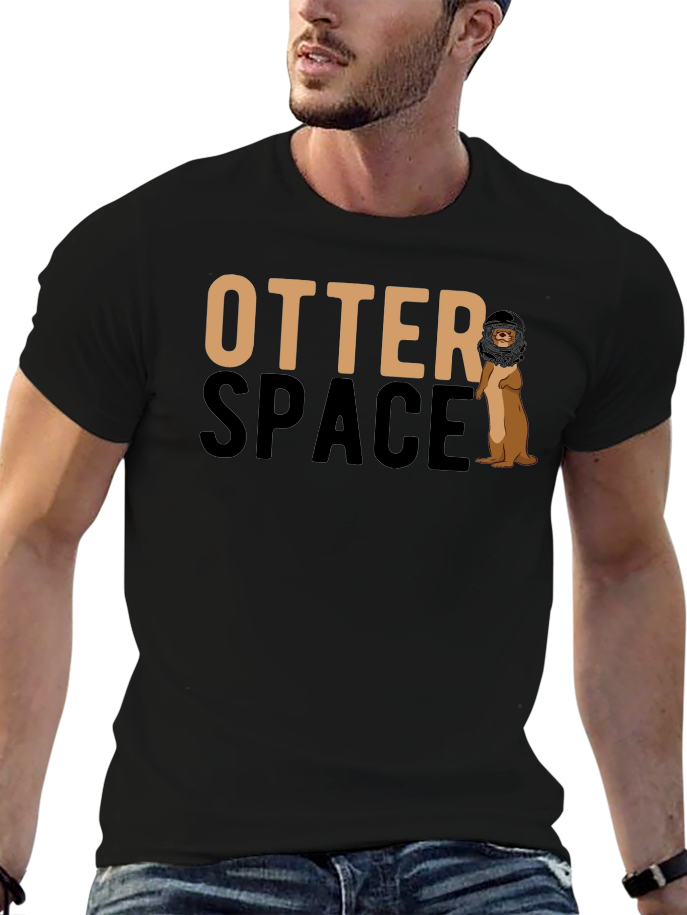 Otter Space Graphic T-Shirt - Funny Animal Tee
