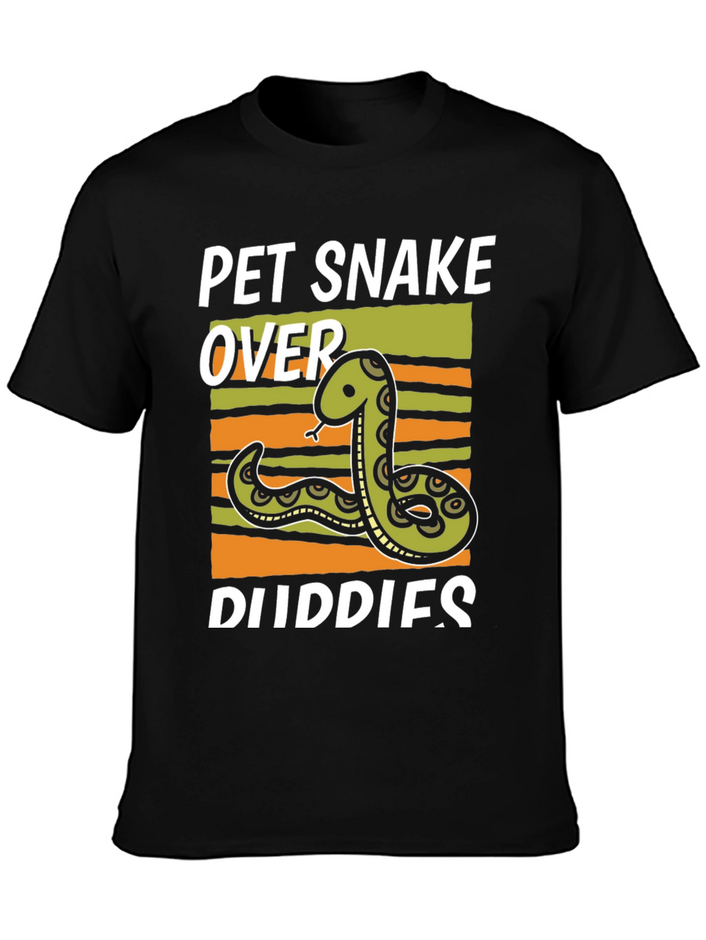 Pet Snake Over Buddies Graphic T-Shirt