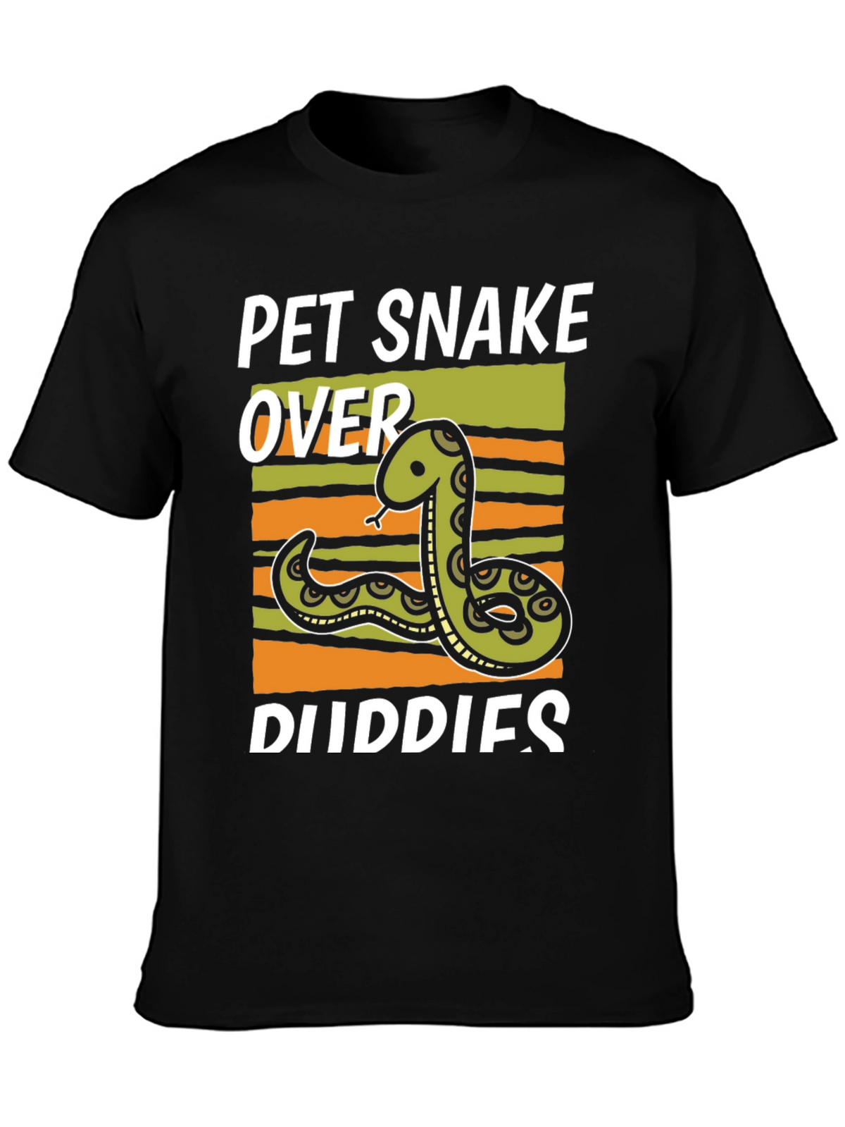 Pet Snake Over Buddies Graphic T-Shirt