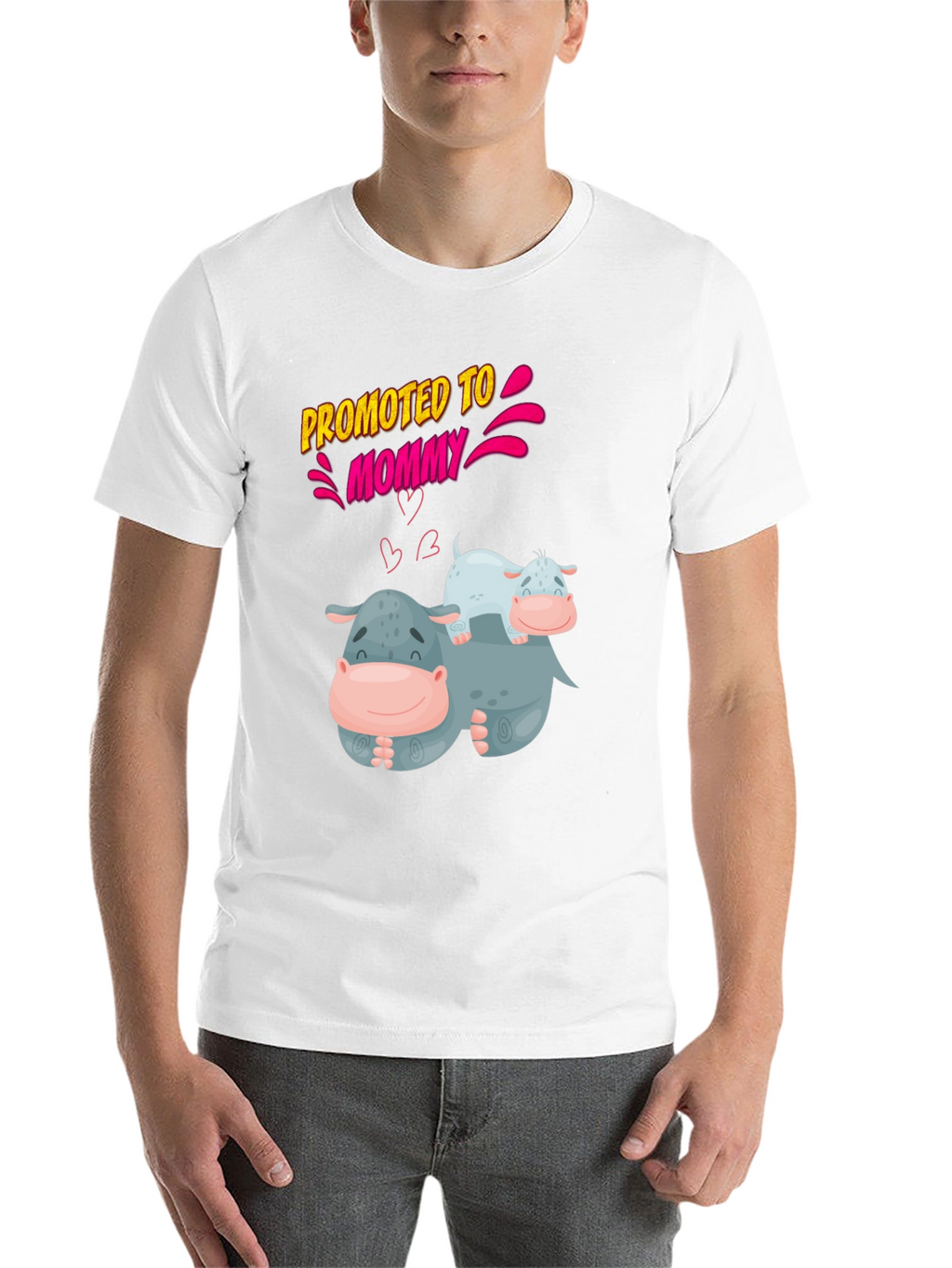 Promoted to Mommy Hippo T-Shirt