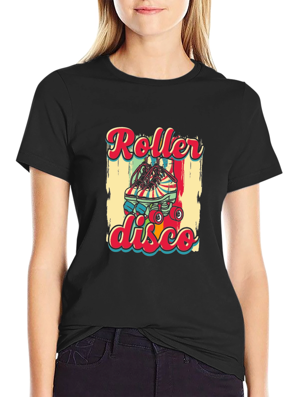 Retro Roller Disco Graphic T-Shirt