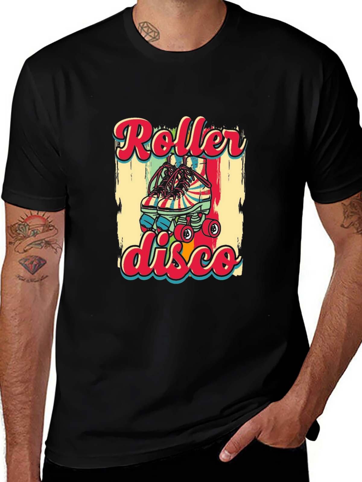 Retro Roller Disco Graphic T-Shirt