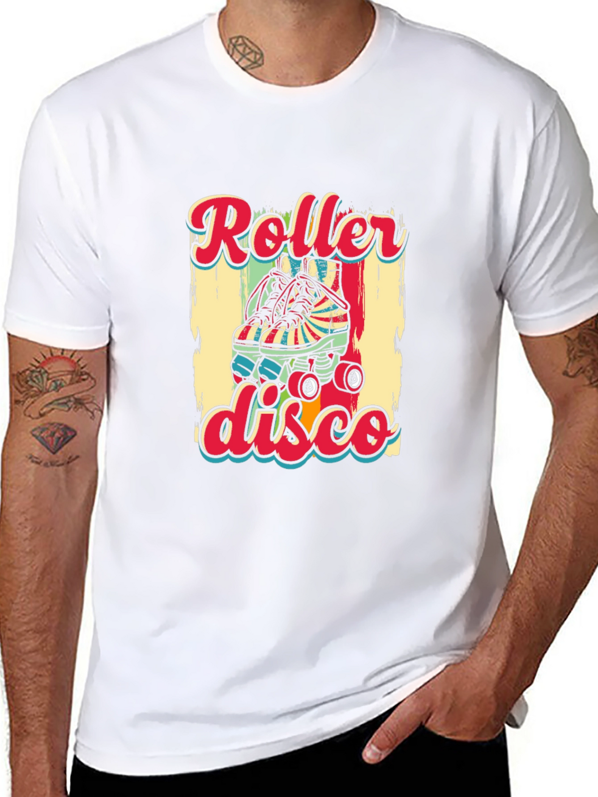 Retro Roller Disco Graphic T-Shirt