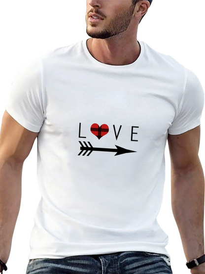 Love Arrow Graphic Black T-Shirt