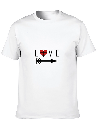 Love Arrow Graphic Black T-Shirt