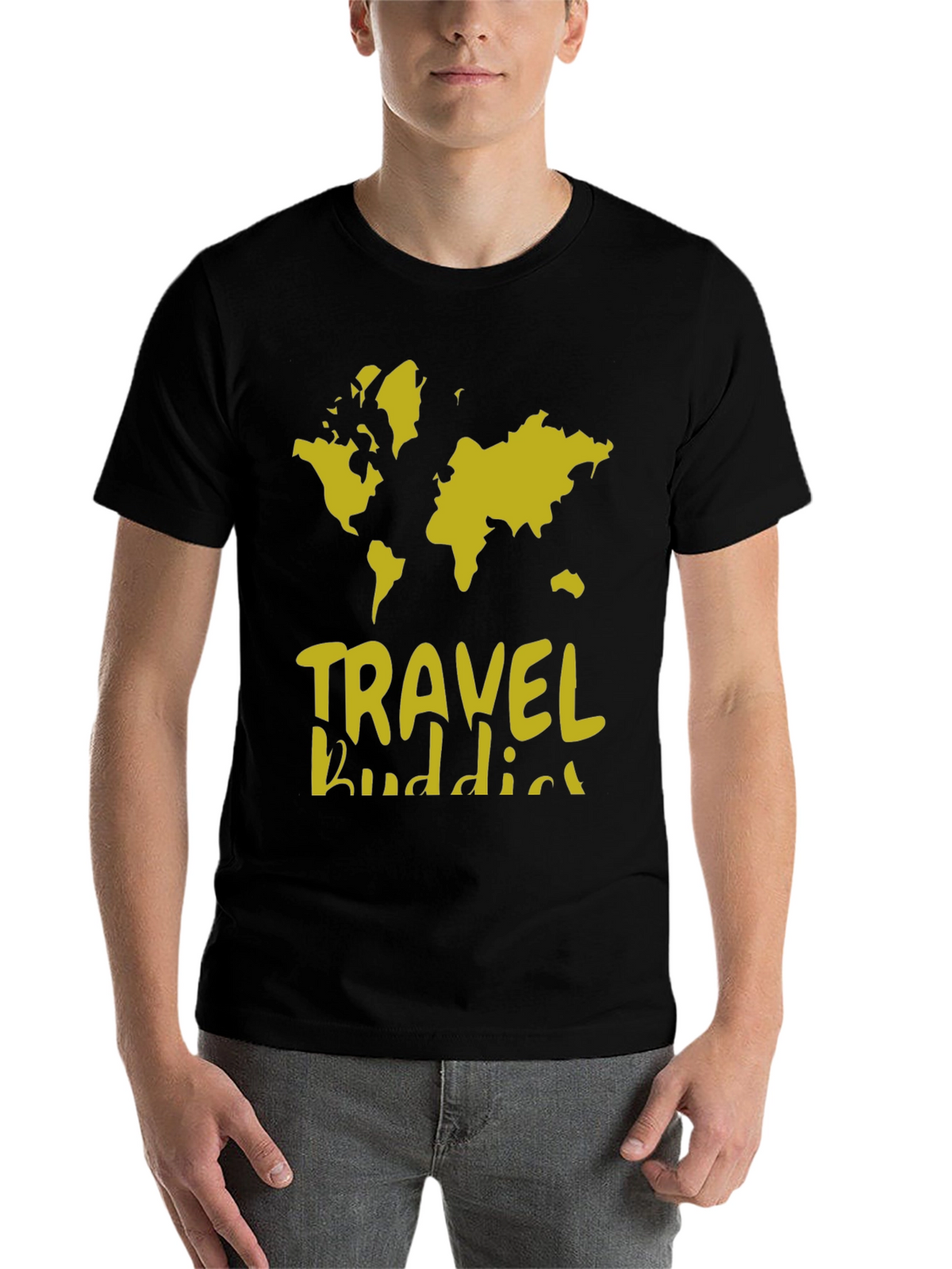 Travel Buddies World Map Graphic T-Shirt