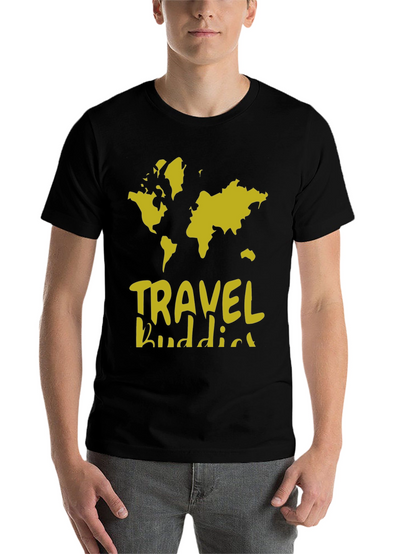 Travel Buddies World Map Graphic T-Shirt