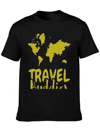 Travel Buddies World Map Graphic T-Shirt